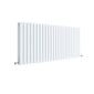 Nuie Sloane Horizontal Double Panel Radiator 600 x 1398 - Satin White