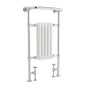 Hudson Reed Small Harrow Traditional Radiator - Chrome / White