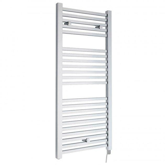  Electric Only Square Heated Towel Rail 1100mm H x 500mm W - Chrome