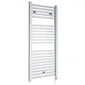 Electric Only Square Heated Towel Rail 1100mm H x 500mm W - Chrome