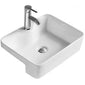 Rectangular Semi Recessed Basin 480mm Wide - welovecouk