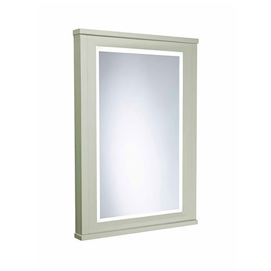  Tavistock Lansdown 550 x 790mm Framed Illuminated Mirror - Pebble Grey