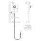 Nuie Modern Slide Rail Shower Kit