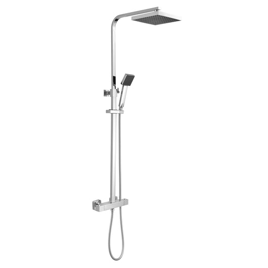  Nuie Square Thermostatic Bar Shower With Kit - Chrome