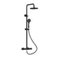 Monty 1700 Black P-Shaped Complete Shower Bathroom Suite