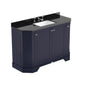 Hudson Reed Old London 1200mm 4-Door Angled Unit & Black Marble Top 3TH - Twilight Blue - welovecouk