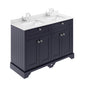 Hudson Reed Old London 1200mm Cabinet & Double Marble Top (1TH) - Twilight Blue - welovecouk