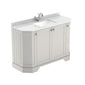Hudson Reed Old London 1200mm 4-Door Angled Unit & White Marble Top 1TH - Timeless Sand - welovecouk