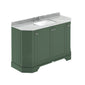 Hudson Reed Old London 1200mm 4-Door Angled Unit & Grey Marble Top 3TH - Hunter Green
