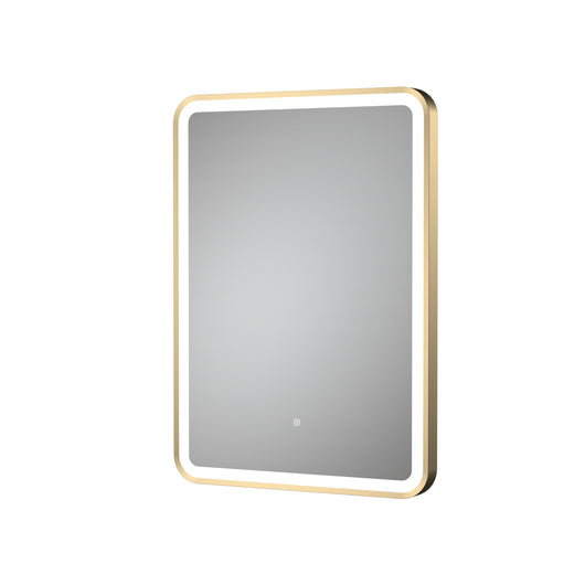  Nuie LED 700 x 500 Framed Mirror - Brushed Brass