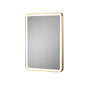 Nuie LED 700 x 500 Framed Mirror - Brushed Brass