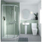 ShowerWorX Civic 800mm Quadrant Shower Enclosure Close Coupled Bathroom Suite