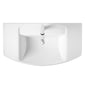 Hudson Reed Maya 650mm Basin & Pedestal - White - welovecouk