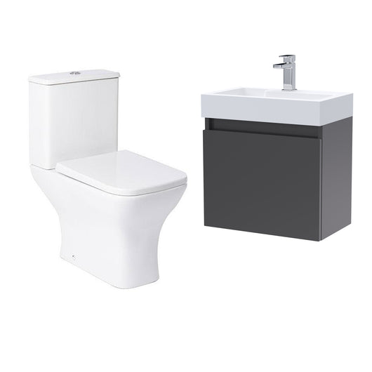  Brava Close Coupled Toilet with Merit 500 Wall Hung Unit