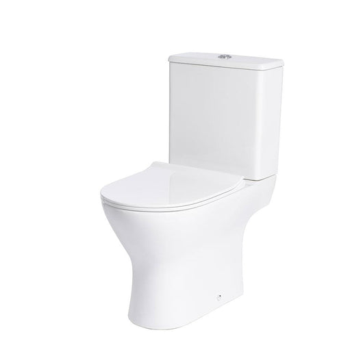  Misirlou Close Coupled Rimless Toilet & Soft Close Seat - Space Saver