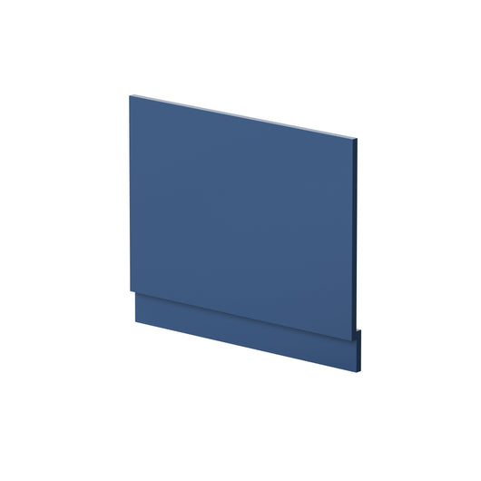  Nuie Elbe/Blocks 700mm Bath End Panel with Plinth - Satin Blue