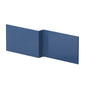 Nuie Elbe/Blocks 1700mm Square Shower Bath Front Panel - Satin Blue