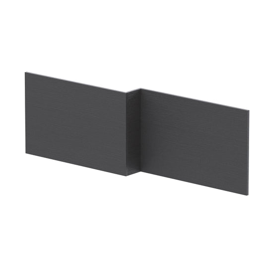  Hudson Reed 1700mm  L-Shape Square Shower Bath Front Panel - Graphite Grey