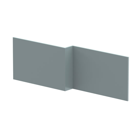  Hudson Reed 1700mm  L-Shape Square Shower Bath Front Panel - Coastal Grey