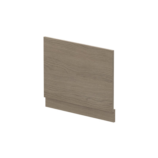  Nuie Straight End Panel & Plinth (700mm) - Solace Oak Woodgrain