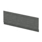 Nuie Straight Front Panel & Plinth (1800mm) - Anthracite Woodgrain