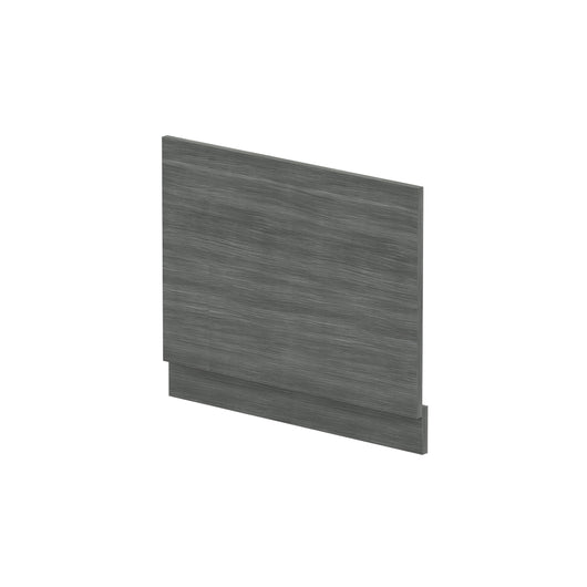  Nuie Straight End Panel & Plinth (700mm) - Anthracite Woodgrain