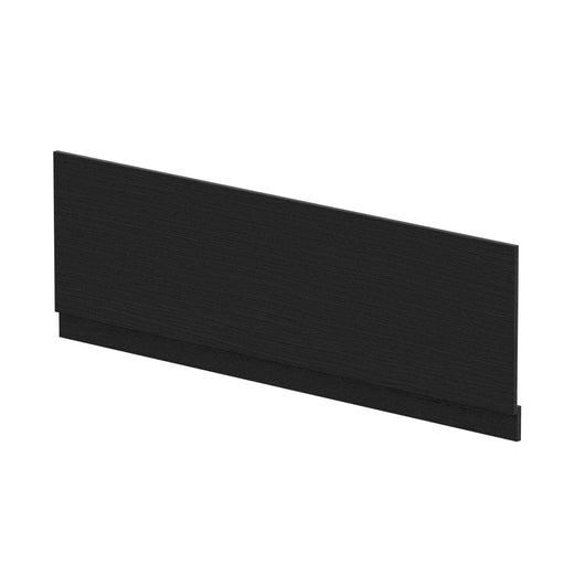  Nuie Straight Front Panel & Plinth (1700mm) - Charcoal Black Woodgrain - welovecouk