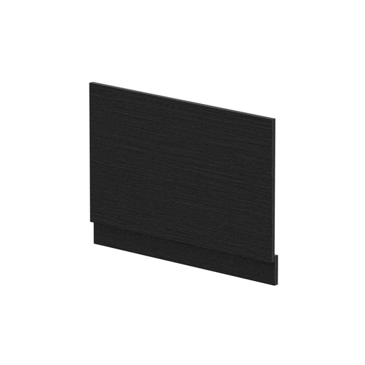  Nuie Straight End Panel & Plinth (800mm)  - Charcoal Black Woodgrain