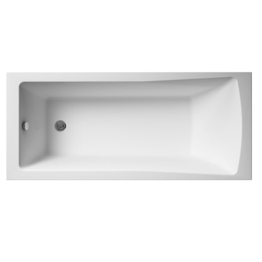  Nuie Linton Square Single Ended Bath 1400 x 700mm - White