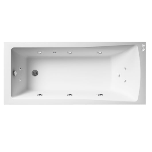  1700 x 700mm Riverside Whirlpool & Hydrotherapy Spa Bath - welovecouk