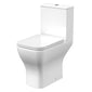 Nuie Ava Comfort Height Pan - Cistern & Seat - White