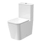 Ava Close Coupled Rimless Fully Back to Wall Toilet & 545mm Full Pedestal Basin