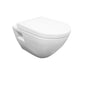 Nuie Provost Wall Hung Pan with Soft Close Seat - White - welovecouk