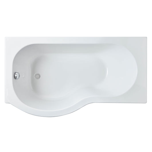  Nuie 1500mm Left Hand P-Shaped Bath - White