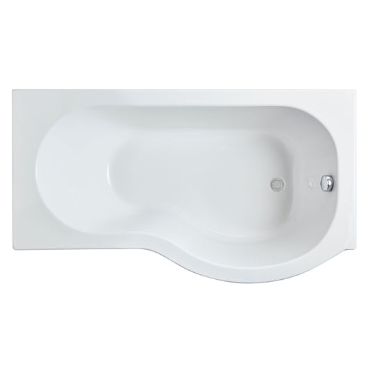  Nuie 1500mm Right Hand P-Shaped Bath - White
