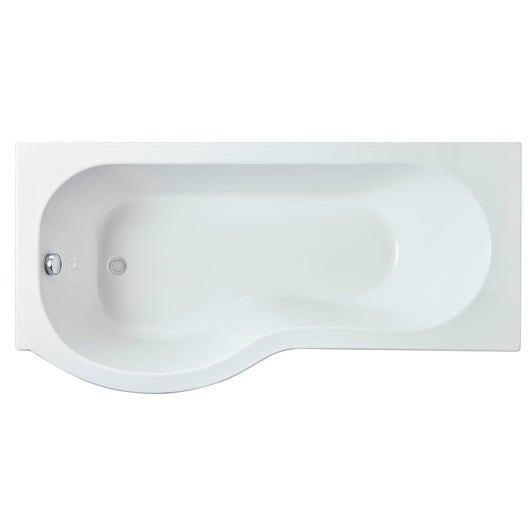  Nuie 1700mm Left Hand P-Shaped Bath - White