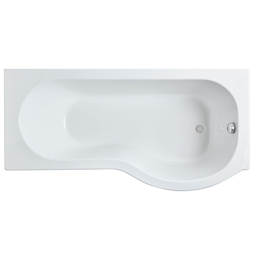  Nuie 1700mm Right Hand P-Shaped Bath - White