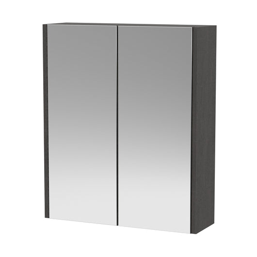  Hudson Reed Juno 600mm Mirror Unit (50/50) - Graphite Grey