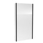 Nuie Pacific L-Shaped Fixed Bath Screen 1400 x 815mm - Matt Black