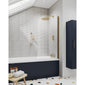 Nuie Straight Front Panel & Plinth (1700mm) - Charcoal Black Woodgrain - welovecouk
