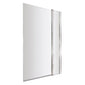 Nuie Pacific Square Bath Screen With Fixed Panel      - Polished Chrome