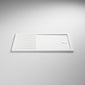 1700 x 700mm Stone Walk-In Shower Tray & 8mm Screen Pack - Brushed Brass