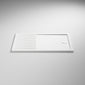 1400 x 800mm Stone Walk-In Shower Tray & 8mm Screen Pack - Brushed Brass