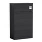 Mantello 500mm Back to Wall WC Unit - Charcoal Black