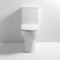 Nuie Freya Rimless Flush to Wall Close Coupled 610mm Space Saver Toilet - White
