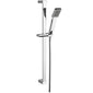 Nuie Windon Thermostatic Concealed shower Valve with Fixed Slide Rail Kit - Chrome