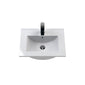 Nuie Deco 500mm Wall Hung 2 Drawer Vanity & Basin 2 - Satin White