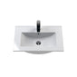 Nuie Deco 600mm Wall Hung 2-Drawer Vanity & Basin 2 - Satin Blue - welovecouk
