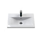Nuie Deco 600mm Floor Standing 2-Door Vanity & Basin 1 - Satin Anthracite - welovecouk
