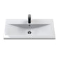 Nuie Deco 800mm Wall Hung Single Drawer Vanity & Basin 1 - Soft Black - welovecouk